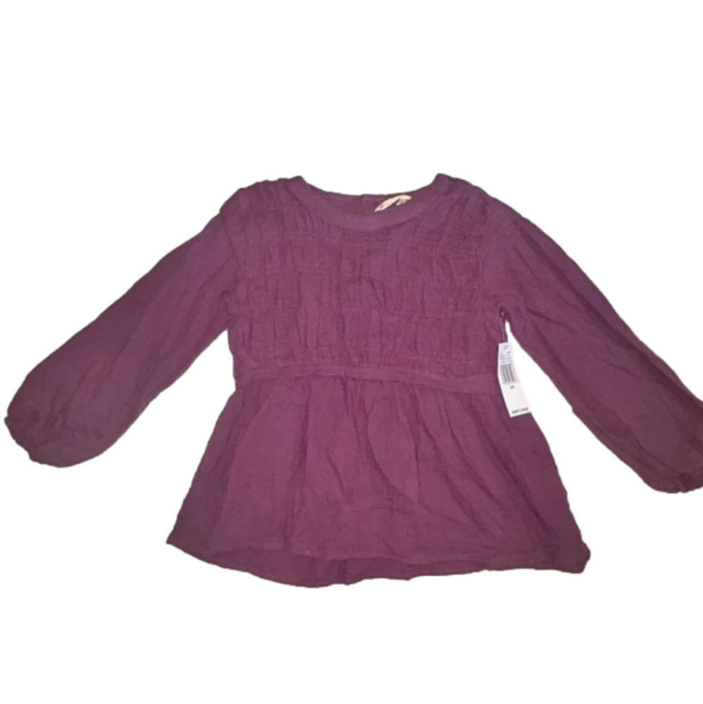 Jessica Simpson Peplum Long Sleeve Top NWT